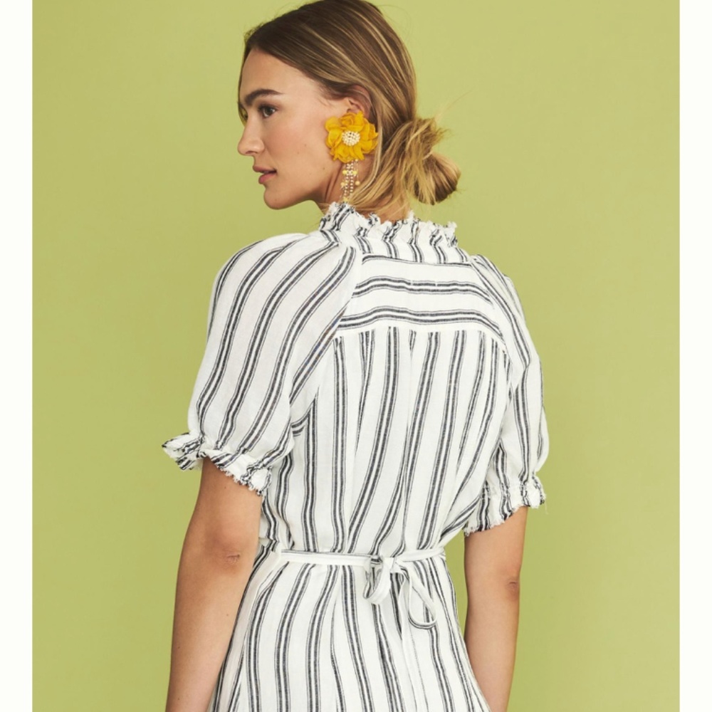 PILCRO RUFFLE-COLLAR BUTTONDOWN DRESS - Picture 4 of 12